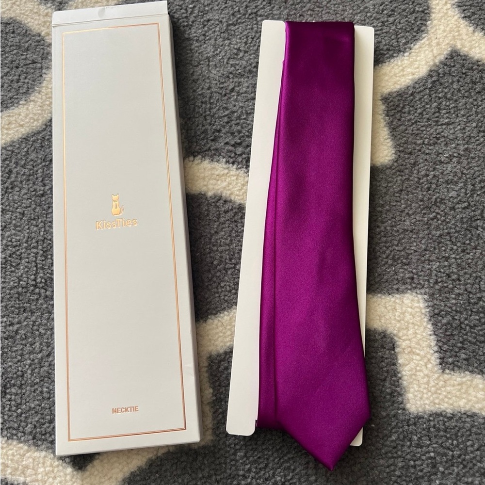 Kiss Purple Slim Tie Accessories